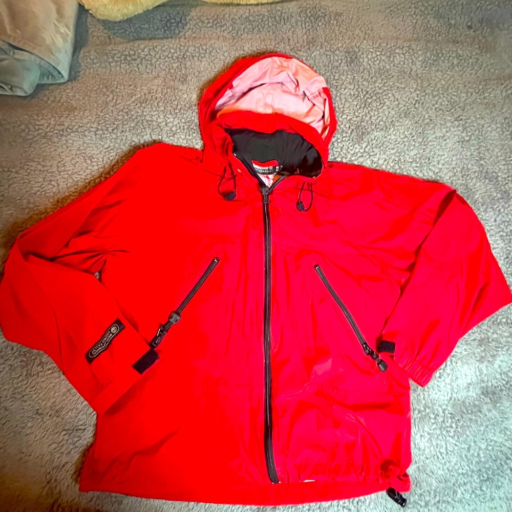 Vintage Timberland Men's (Unisex) Active Comfort Technology Red Jacket - Size XS